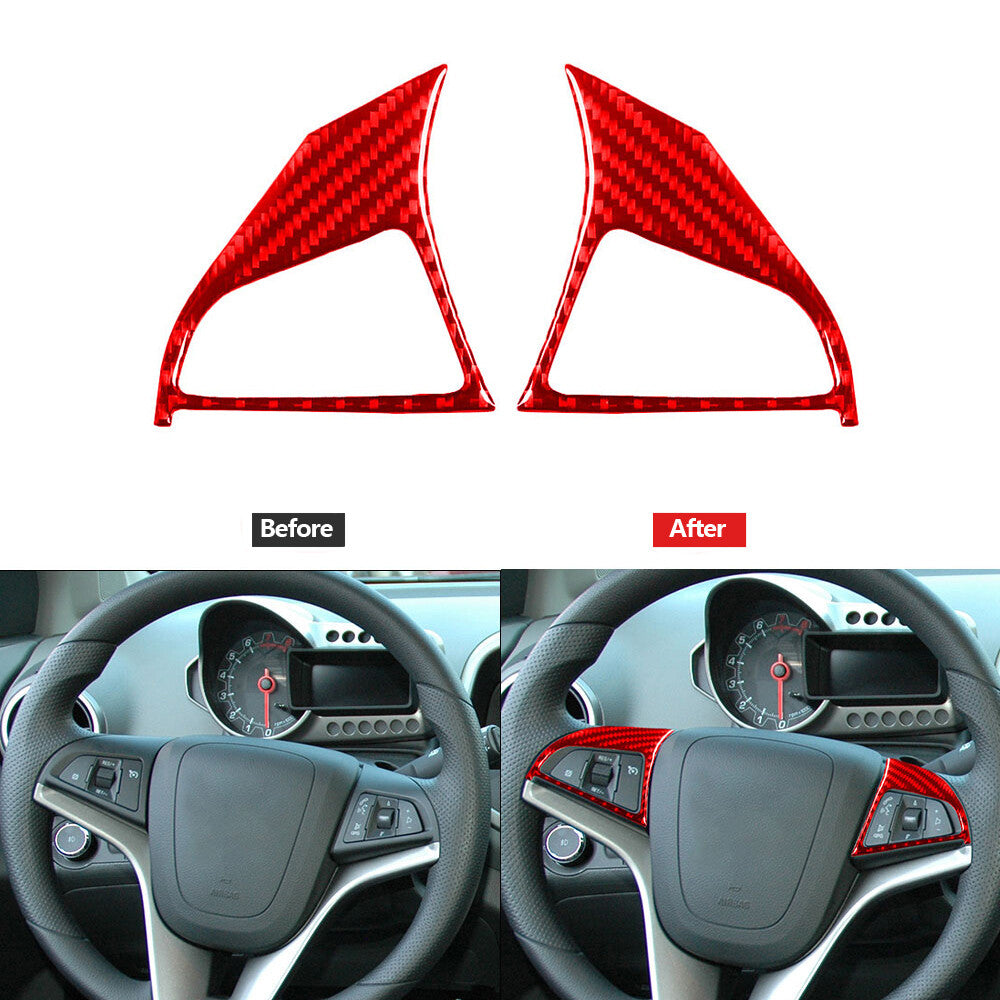 Red Carbon Fiber Fuel Tank Cap Decorative Cover Trim For Tundra 2014-2018 v