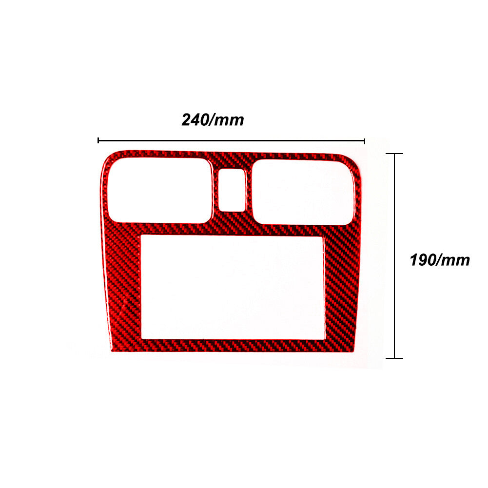 4Pcs Red Carbon Fiber Door Handle Trim Cover Panel for Chevy Impala 2014-2020 v
