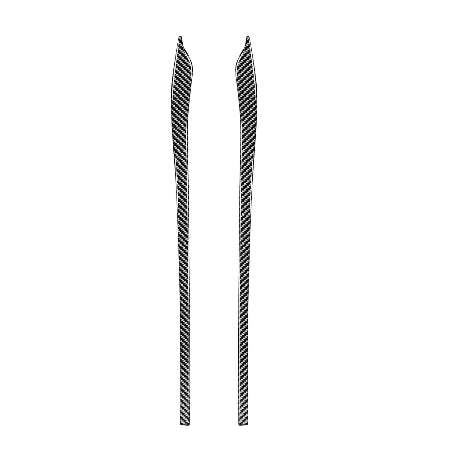 1P ABS Carbon Fiber Exterior Dash Panel Frame Strip Trim for Audi Q5 2018-2021- v