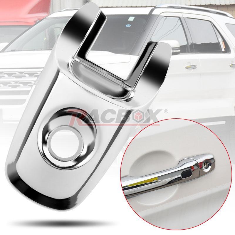 Handle Lock Chrome Exterior Door Cylinder Cap Front Driver Fit for Ford Explorer