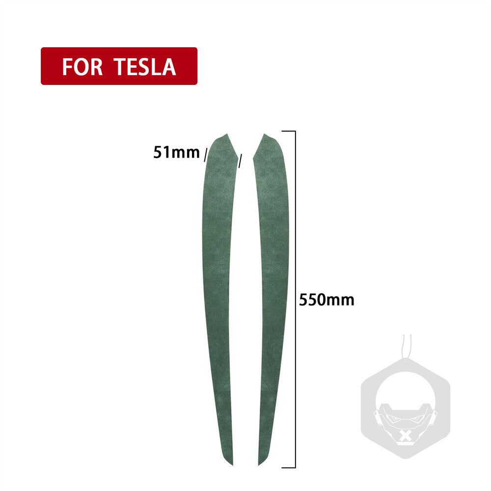 Soft Suede Green Interior Door Panel Decorative Cover for Tesla Model 3 /Y 2020+