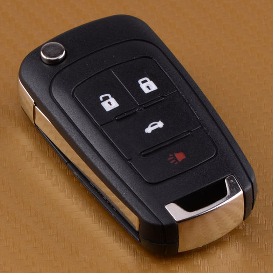 4 Button Flip Remote Key Fob Case Shell Fit for Chevrolet Camaro for Cruze 13500222 Q