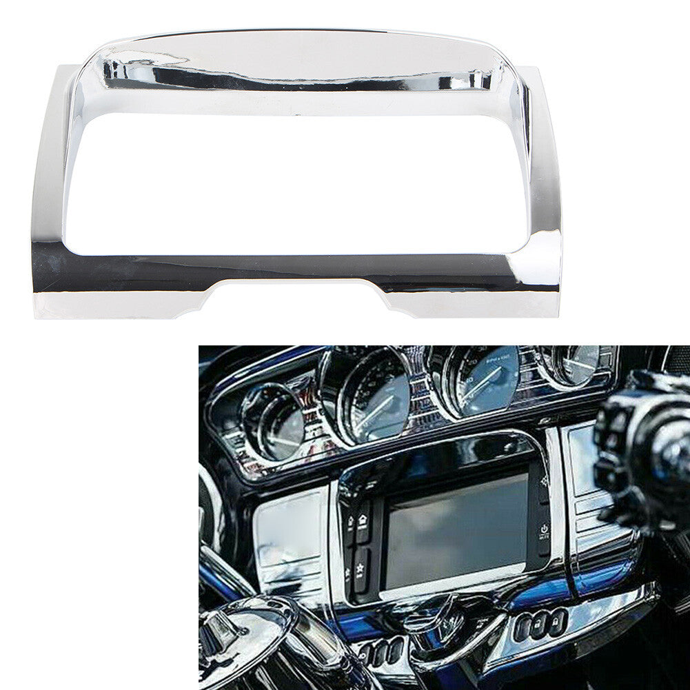 1x Radio Trim Bezel Center Stereo Accent Decorative Frame Trim Fit for Harley Q