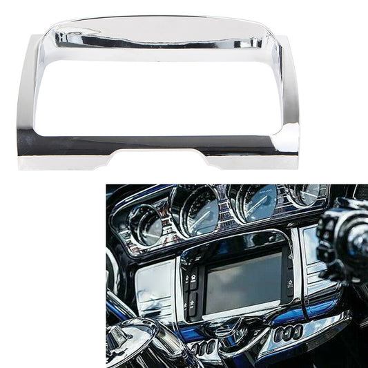 1x Radio Trim Bezel Center Stereo Accent Decorative Frame Trim Fit for Harley Q