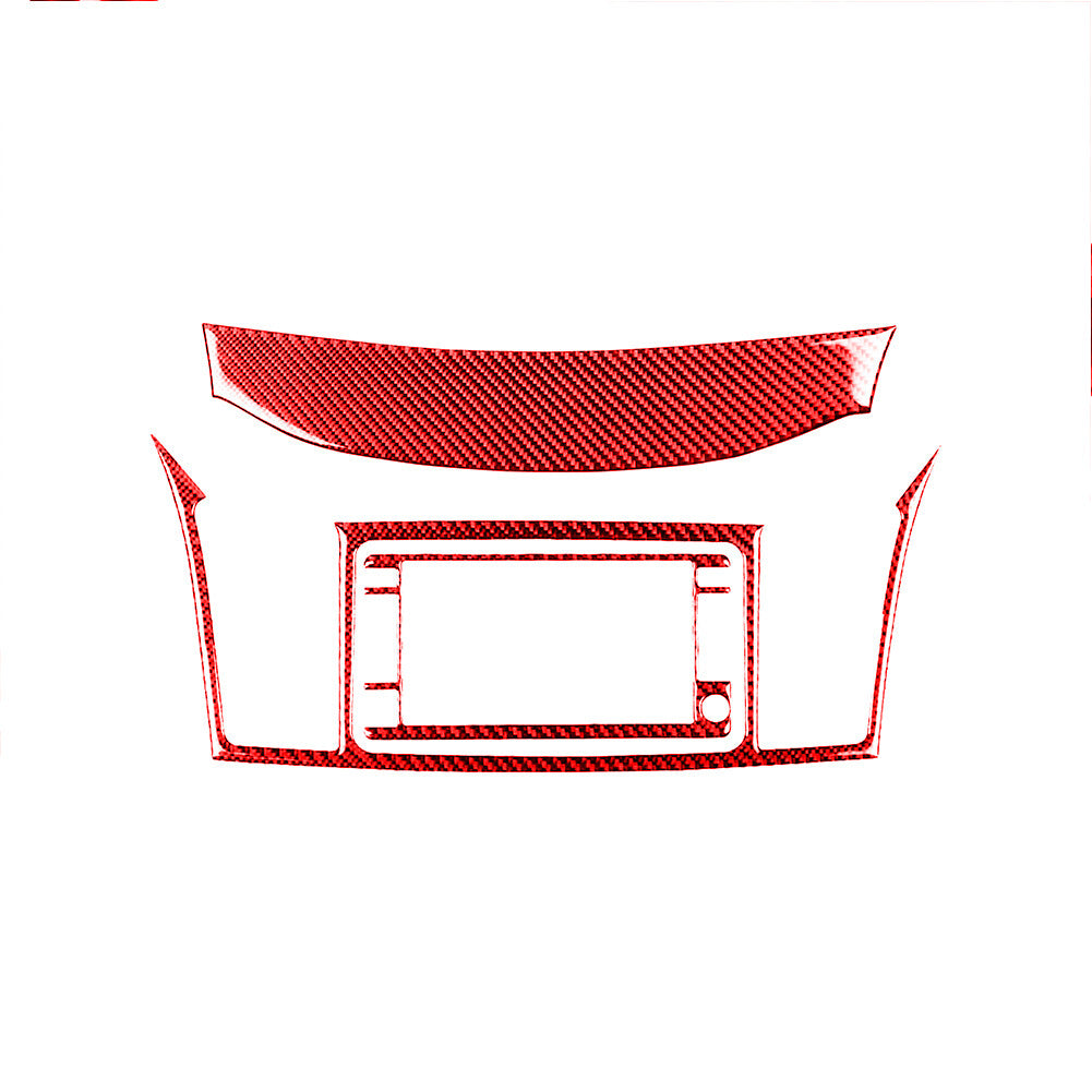 Red Carbon Fiber Rear Window Lift Panel Trim Cover Type A For F150 2004-08 v