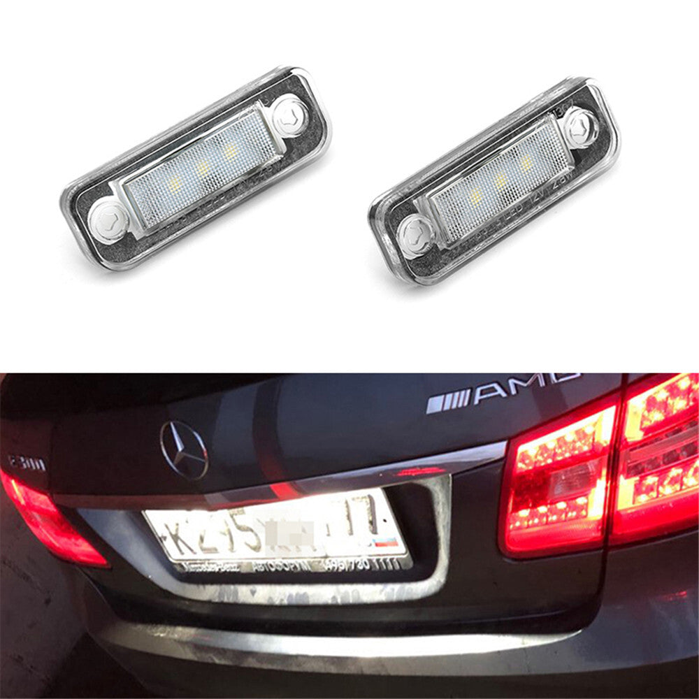 2x license plate lighting LED for Mercedes-Benz W203 5D W211 W219 R171 SLK CLS