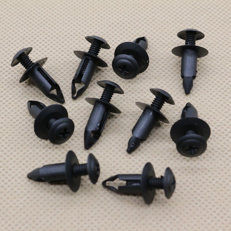 10-piece pack of cover plates and engine splash guard mounting clips suitable for Nissan 66860-01W01