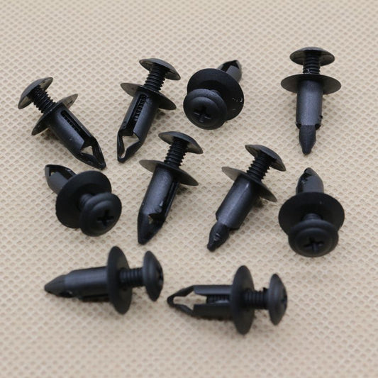 10-piece pack of cover plates and engine splash guard mounting clips suitable for Nissan 66860-01W01