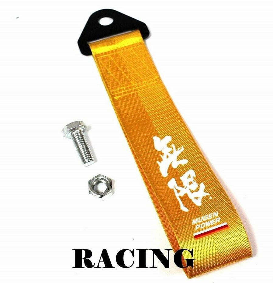 Car tow strap, front cover, trunk boot, bumper, tow hook, Mugen, suitable for Honda .