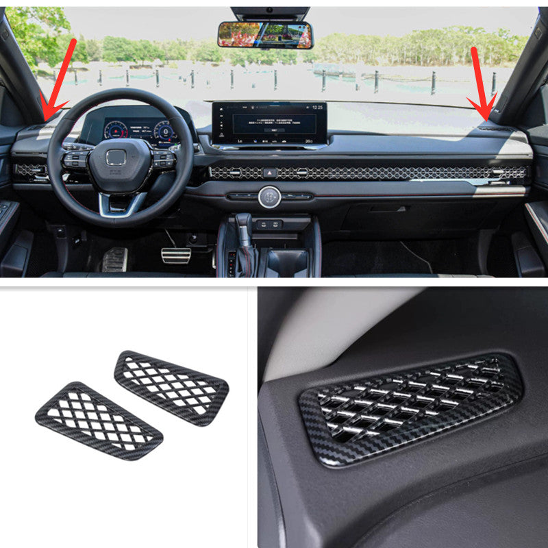 Dashboard Air Vent Cover Trim Carbon Fiber Kit Fit for Honda Accord 2023 v