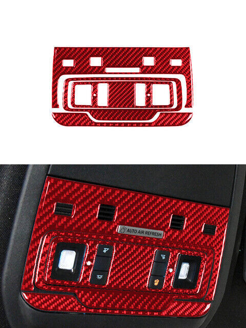 Red Carbon Fiber Door Window Control Cover Trim for Lexus RC300 350 200T 2015-20 v