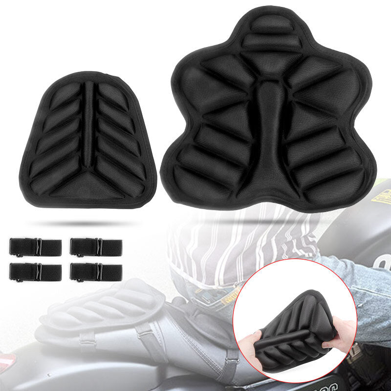 Motorcycle FrontRear for Seat Cushion Cover Gel Comfort Universal Pad Lycra Pillow