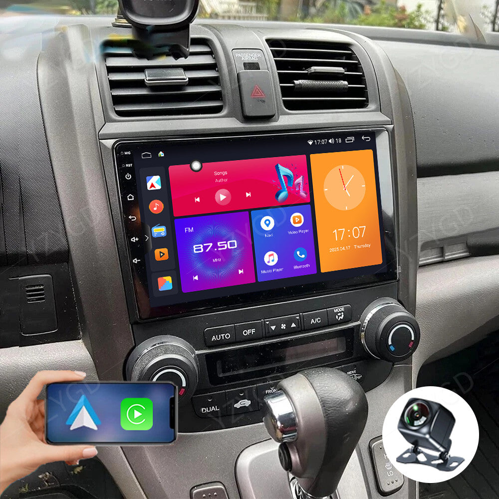 for Honda CRV 2007-2011 Android Auto Carplay Car Stereo Radio GPS WiFi Screen BT