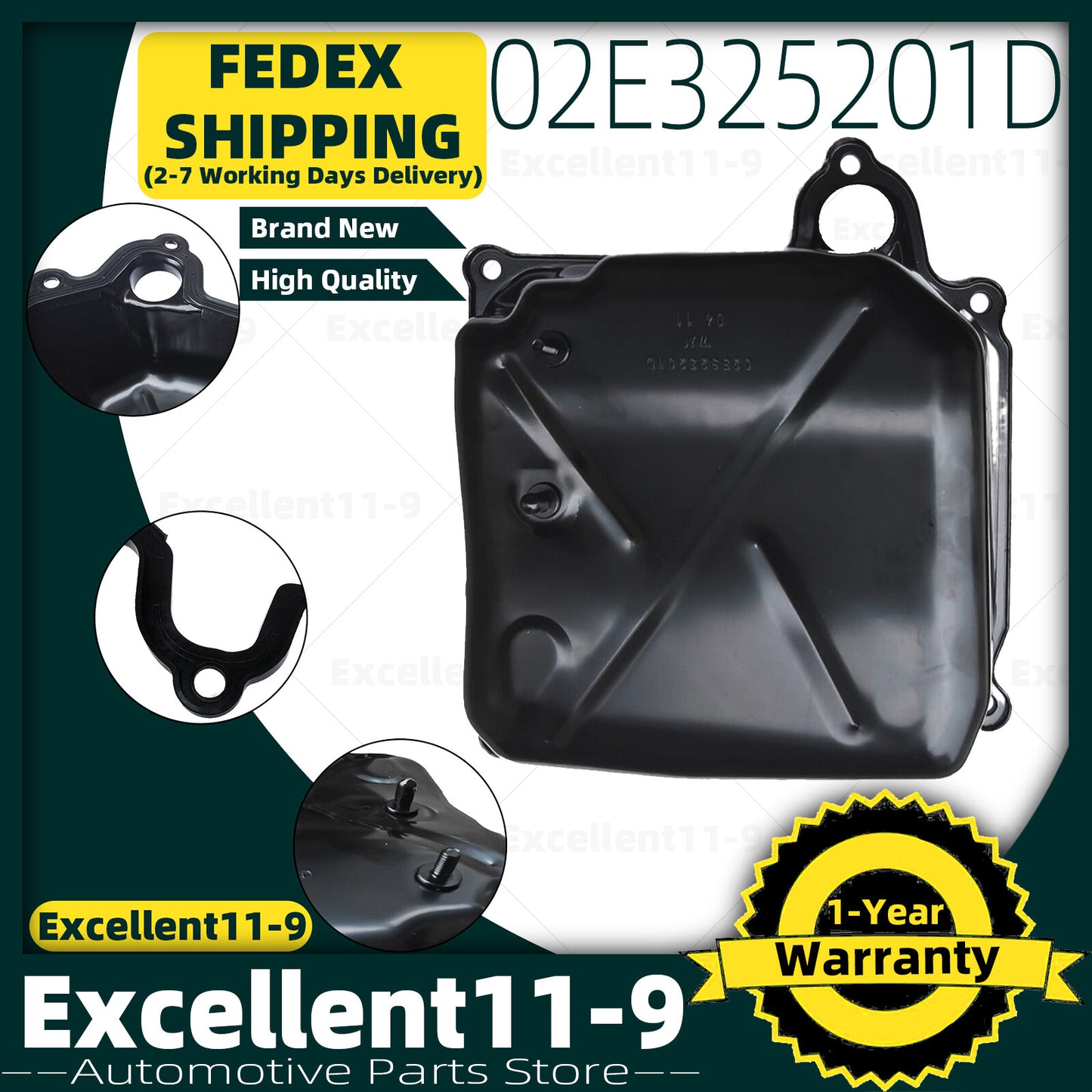 6-speed transmission oil pan with gasket 02E325201D suitable for Audi , for Skoda , and seats. n