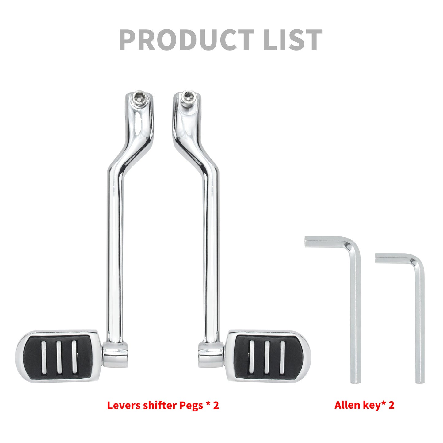 Chrome Heel Toe Shifter Lever Pegs for Harley Touring Road Electra Glide 08-2023 Q