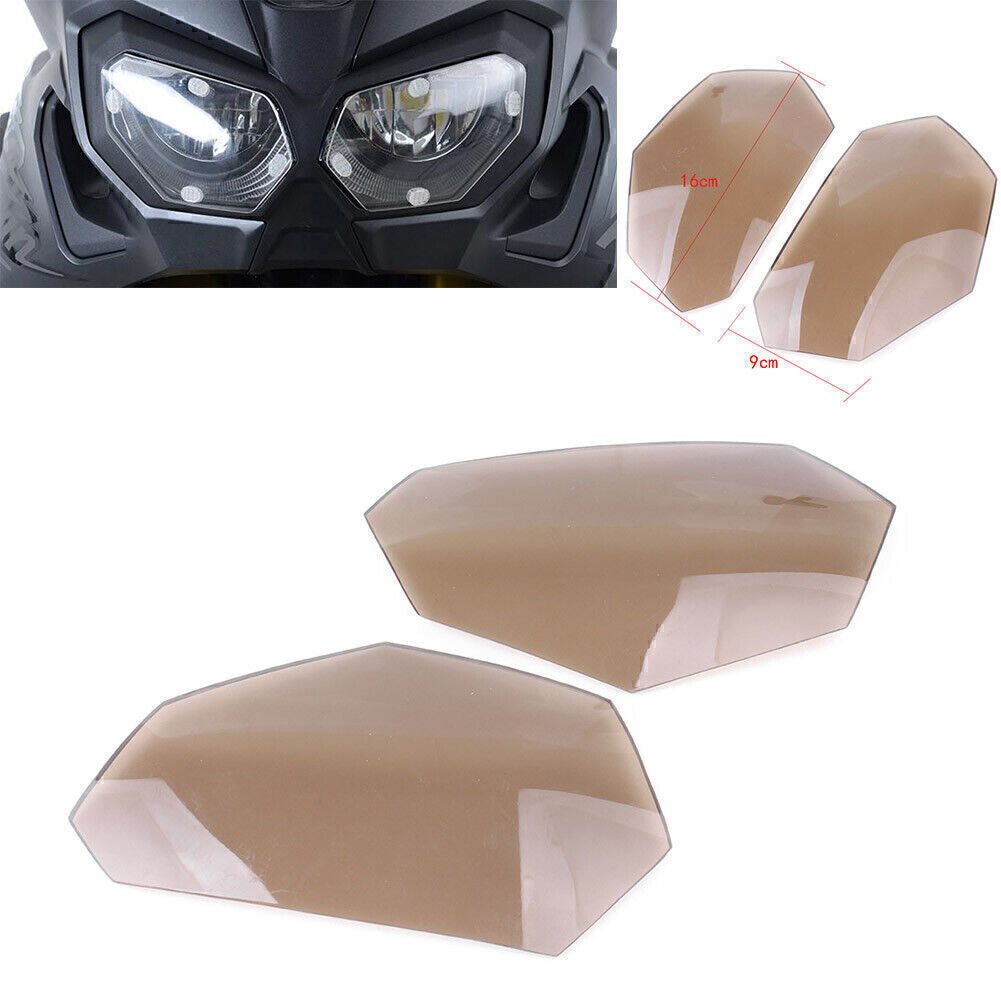 for Honda CRF1000L 2016 2017 Smoke 2x Headlight Lens Covers Guard Protector Q