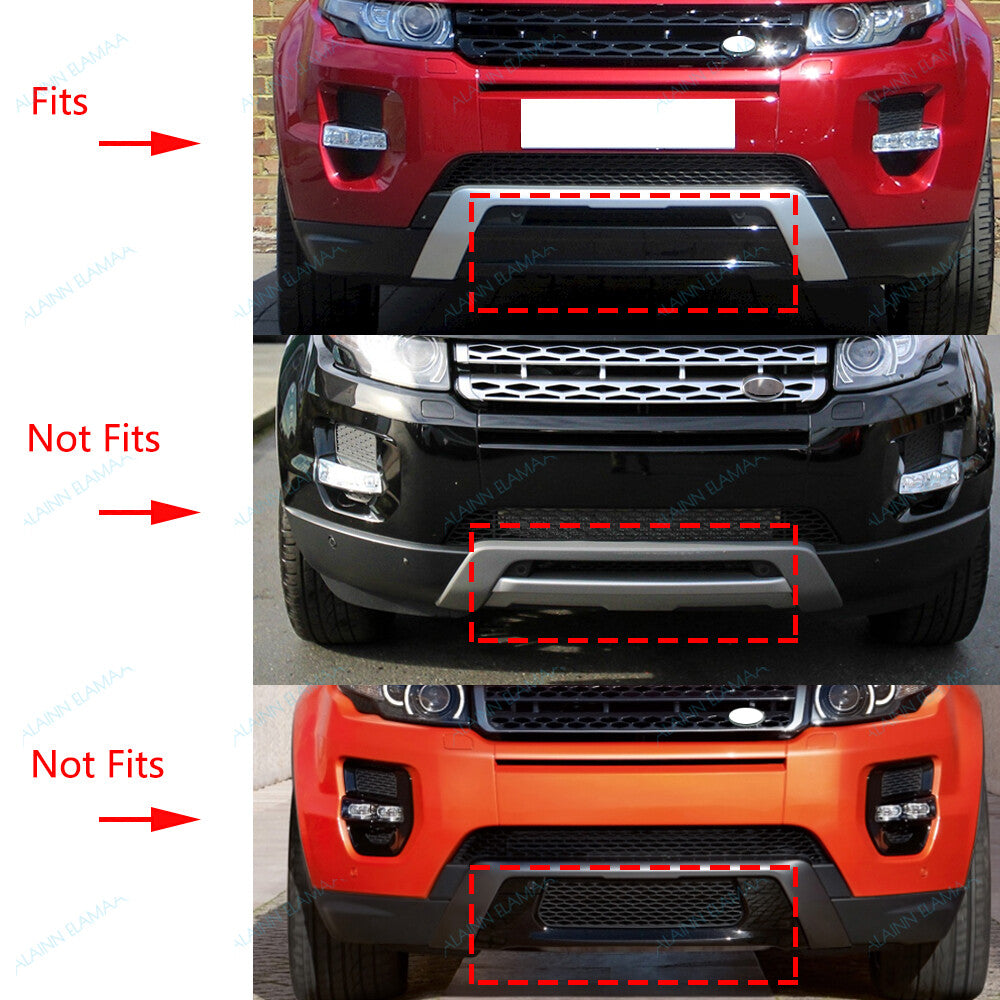 Black Front Bumper Protector Cover for Range Rover Evoque Dynamic L551 2012-15 Q