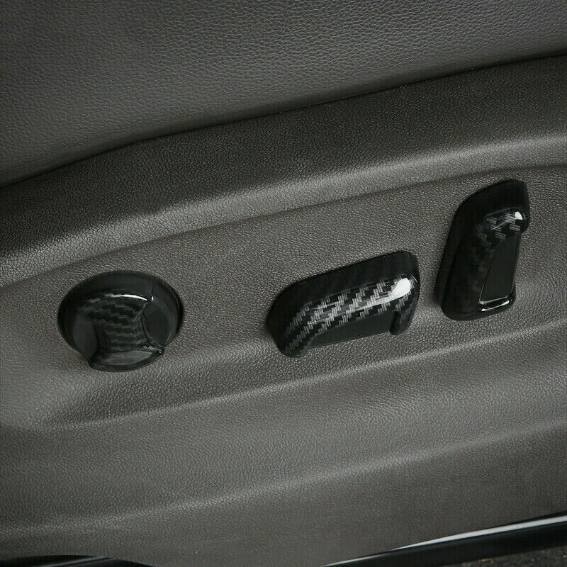 Carbon Fiber ABS Steering Wheel Button Cover Trims for Honda CR-V CRV 2012-2016 v