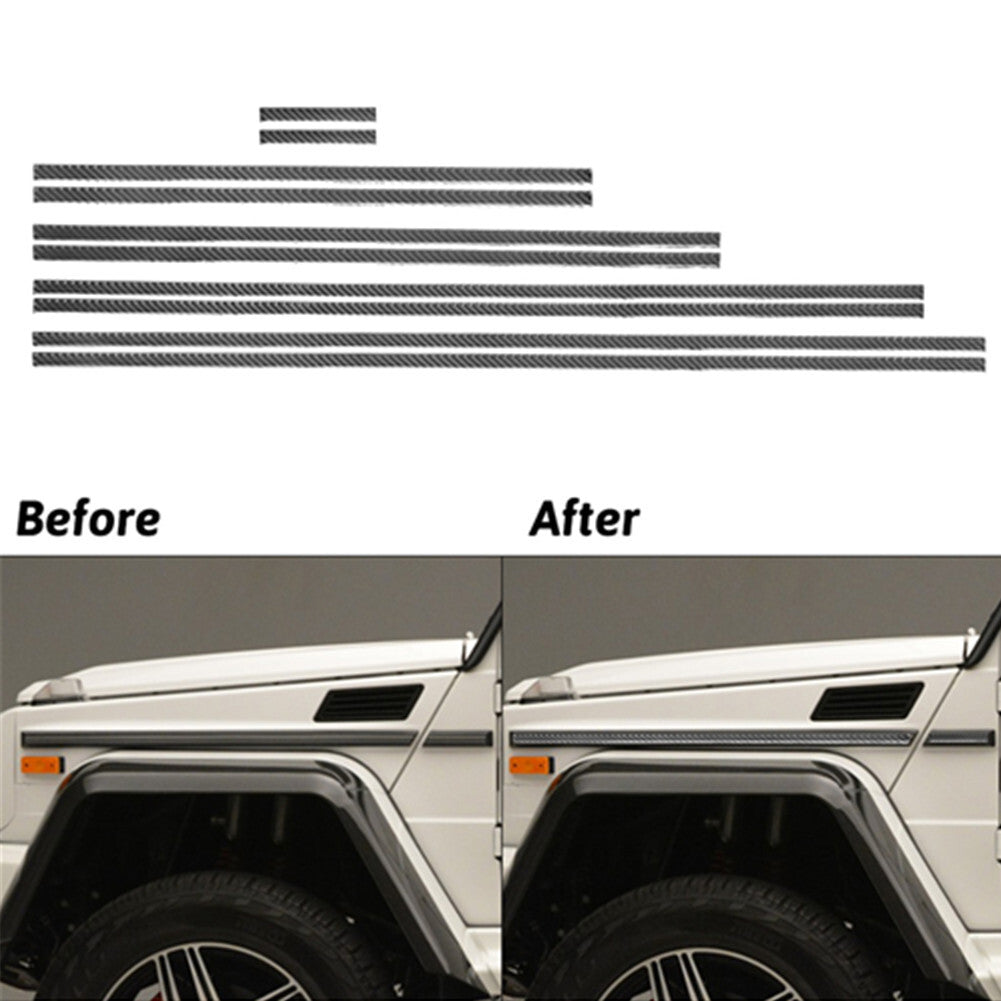 4Pcs Carbon Fiber Inner Center Control Panel Trim Cover For F150 2004-2008 v