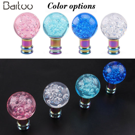 Shift Knob Crystal Bubbles Acylic 33mm Ball Manual Transmission Gear Shift Knob
