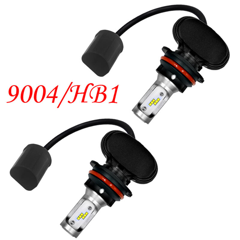 2-pack DC9-32V 8000LM 9004 HB1 Car SUV LED Headlights High and Low Beams 6000K 25W/Bulbs n