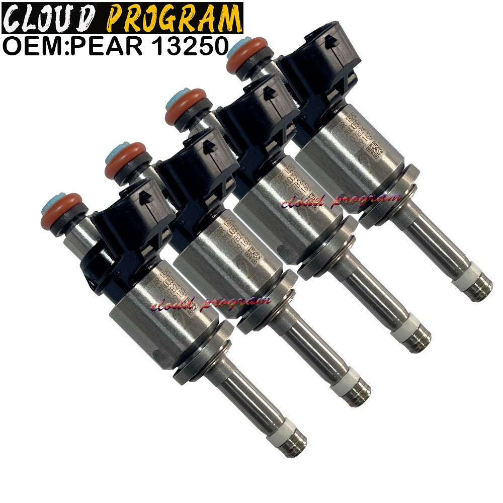 4PCS Fuel Injector PEAR-13-250 For 2016-2018 for Mazda 3 2.0L L4 PEAR 13250 v