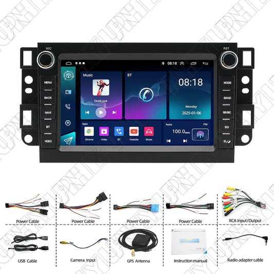7 Android 14 Radio Stereo GPS Nav Head Unit for Chevrolet Kalos Aveo 2002-2011
