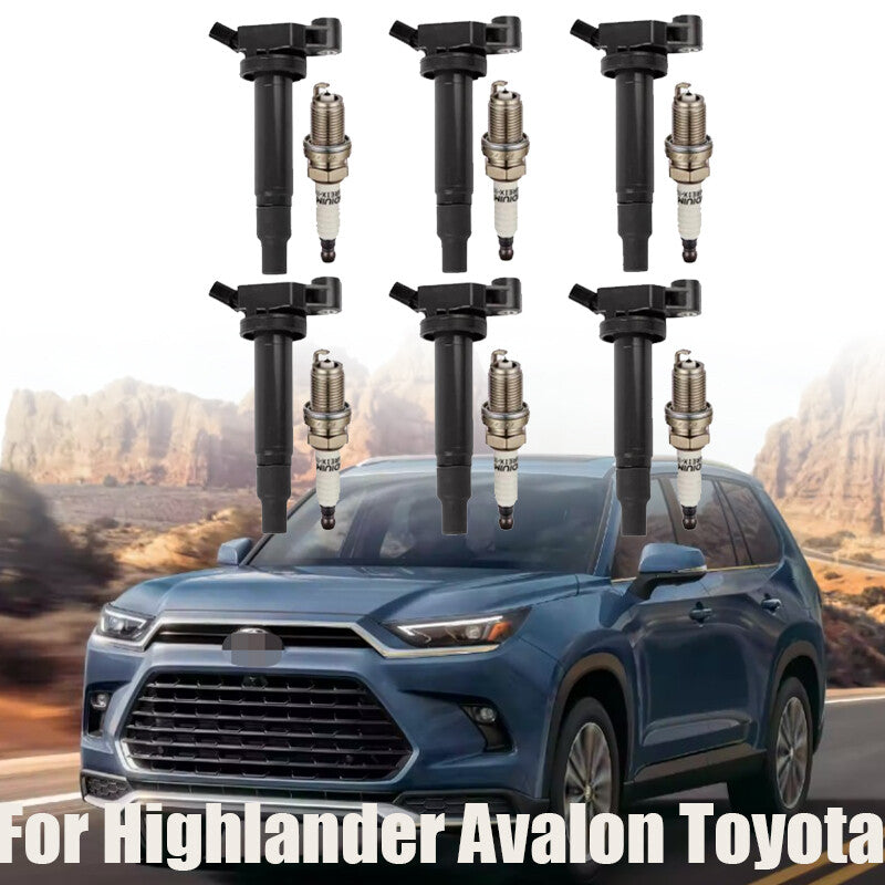 6 Set 673-1301 Ignition Coils 90919-02234 For Highlander for Avalon n