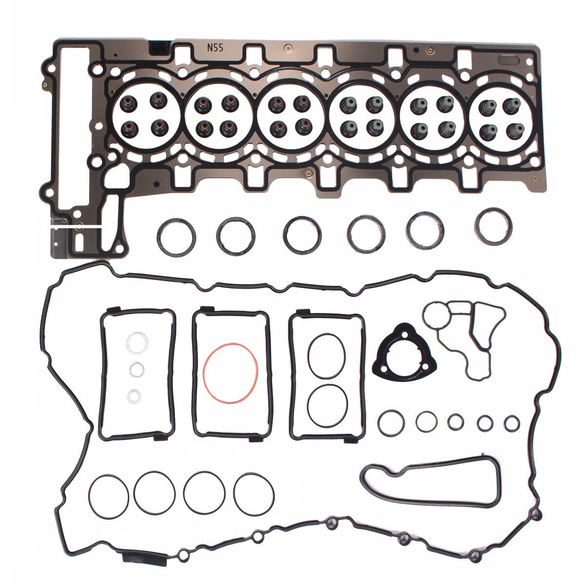 Engine Head Gasket w/ Valve Cover Gaskets for BMW 135i 335i 435i 535i X5 3.0L Q
