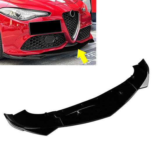 Front Bumper Lip Spoiler Splitter for Alfa Romeo Giulia Sport Sedan 2015-2024
