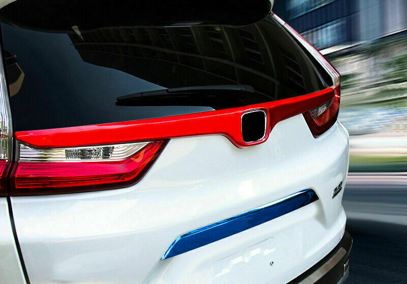 for Honda CR-V CRV 2017-2022 ABS Red Rear Trunk Lid Upper Decor Strip Cover Trim