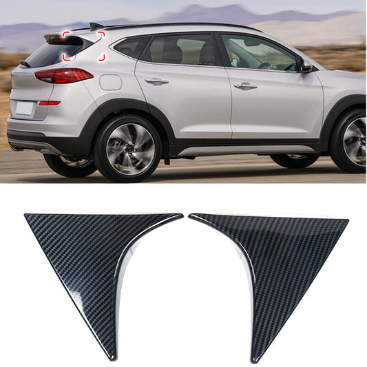Rear Window Spoiler Cover Trim ABS Carbon Fiber for Hyundai for Tucson 2015-2020