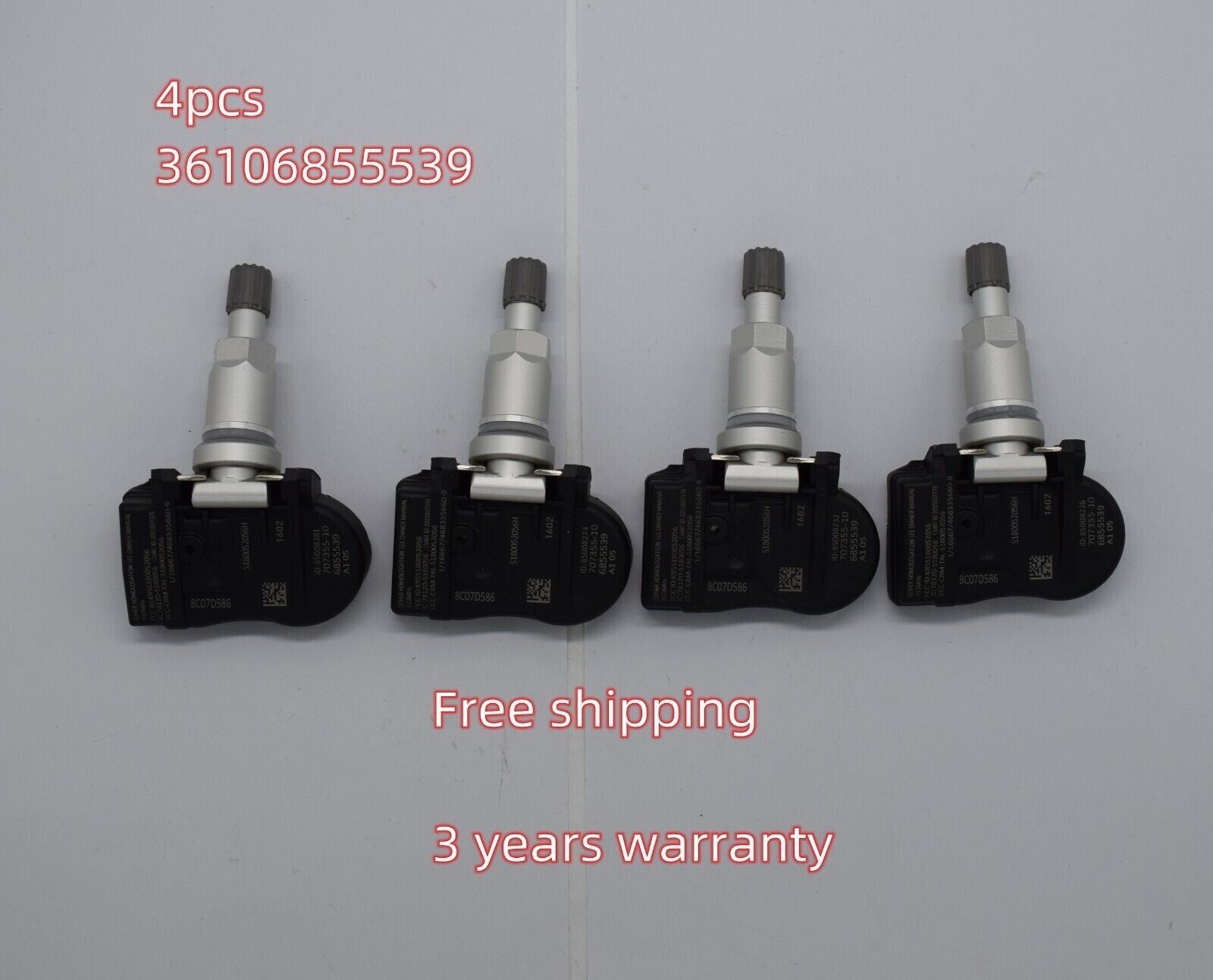 SET OF 4 NEW 433MHz Tire Pressure Sensor TPMS for BMW for MINI OEM SPEC 36106855539