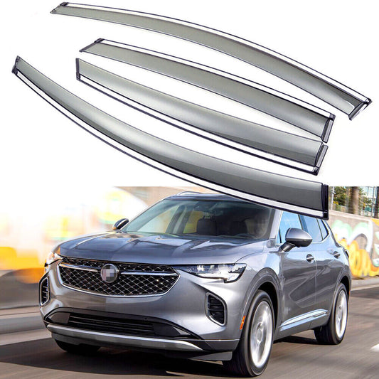 2Window Vent Visor Deflector Sun Rain Guards Cover For 2021-2024 for Buick Envision