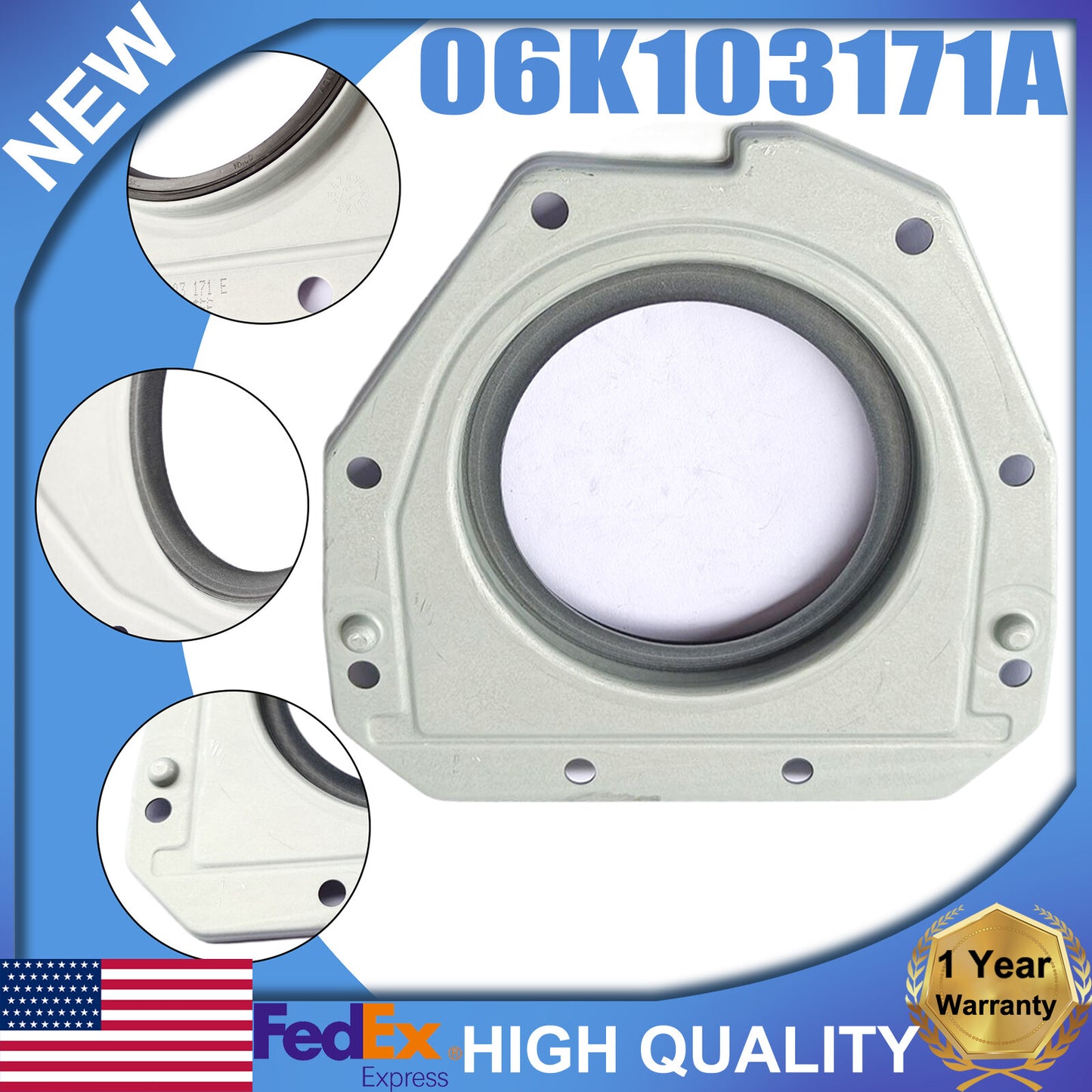 06K103171G Engine crankshaft rear seal with flange suitable for Audi A4 A5 A6 A7 Q5 Q7- n