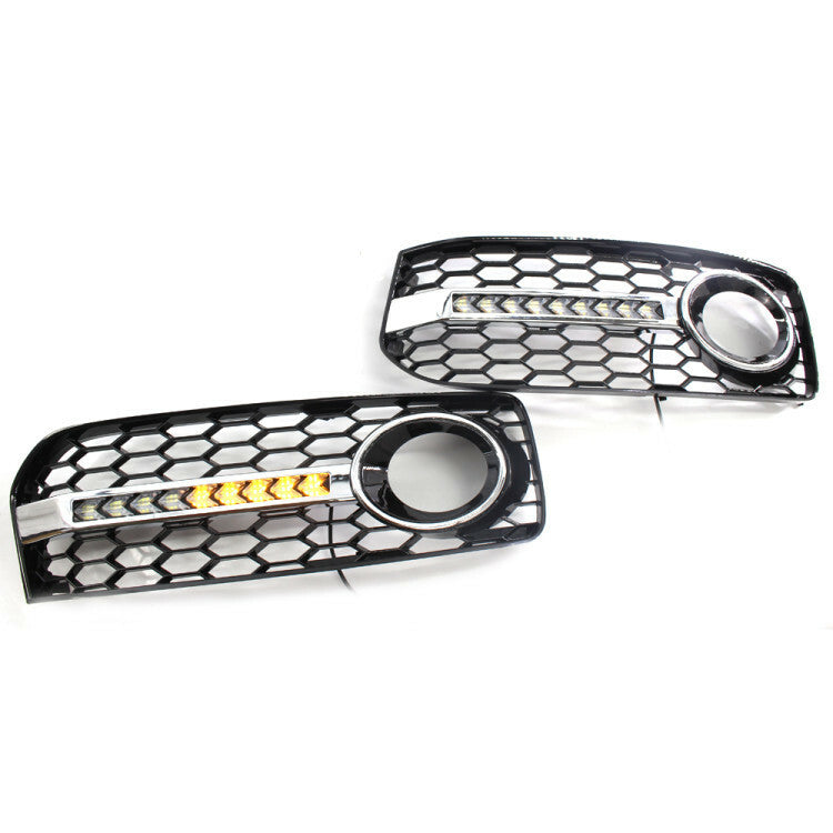 2x Amber White LED Daytime Day Fog Light DRL Run for Audi a5 coupe 8t 2009-2011 v