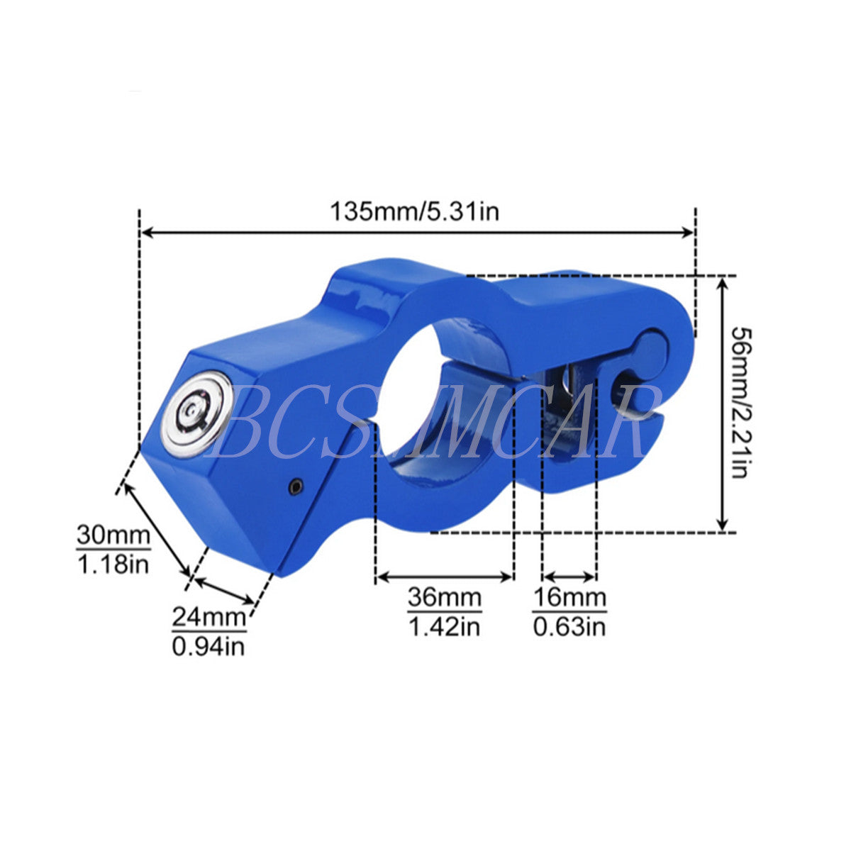 Handlebar Brake Lock Solid Security Lock Anti Theft For Motorcycle Bike Scooter Q