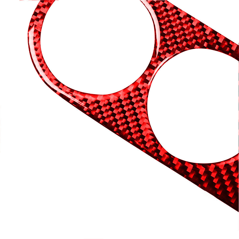 Red Carbon Fiber Speedometer Surround Cover Trim for Dodge for RAM 1500 2009-2012 v