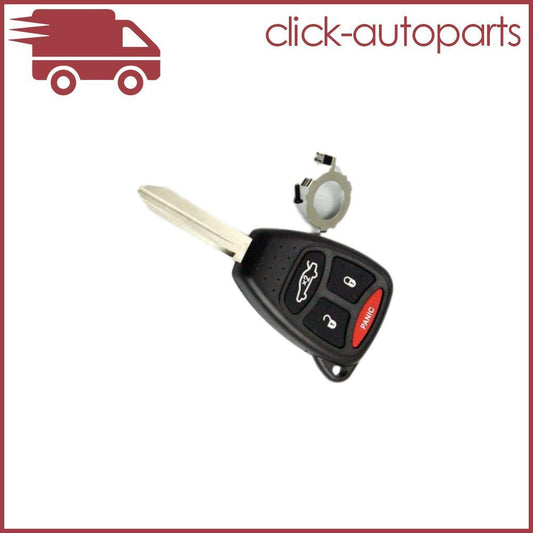 Replace Remote Key Shell Case Fob for Chrysler for Dodge for Jeep 4 BTN +Blank Blade Q