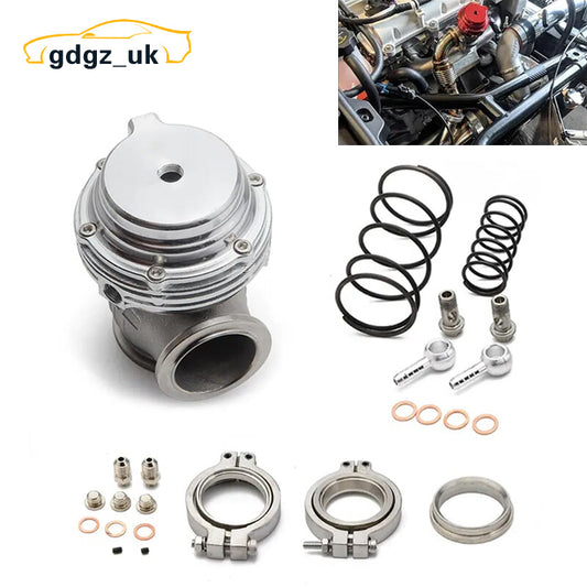 For 44mm External Wastegate MVR V-Band Flange Turbo Water Cooled Silver Aluminum