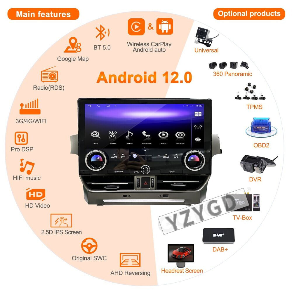 11.5for Lexus GX400 GX460 2010-2020 Android Carplay Car Radio Stereo Receiver