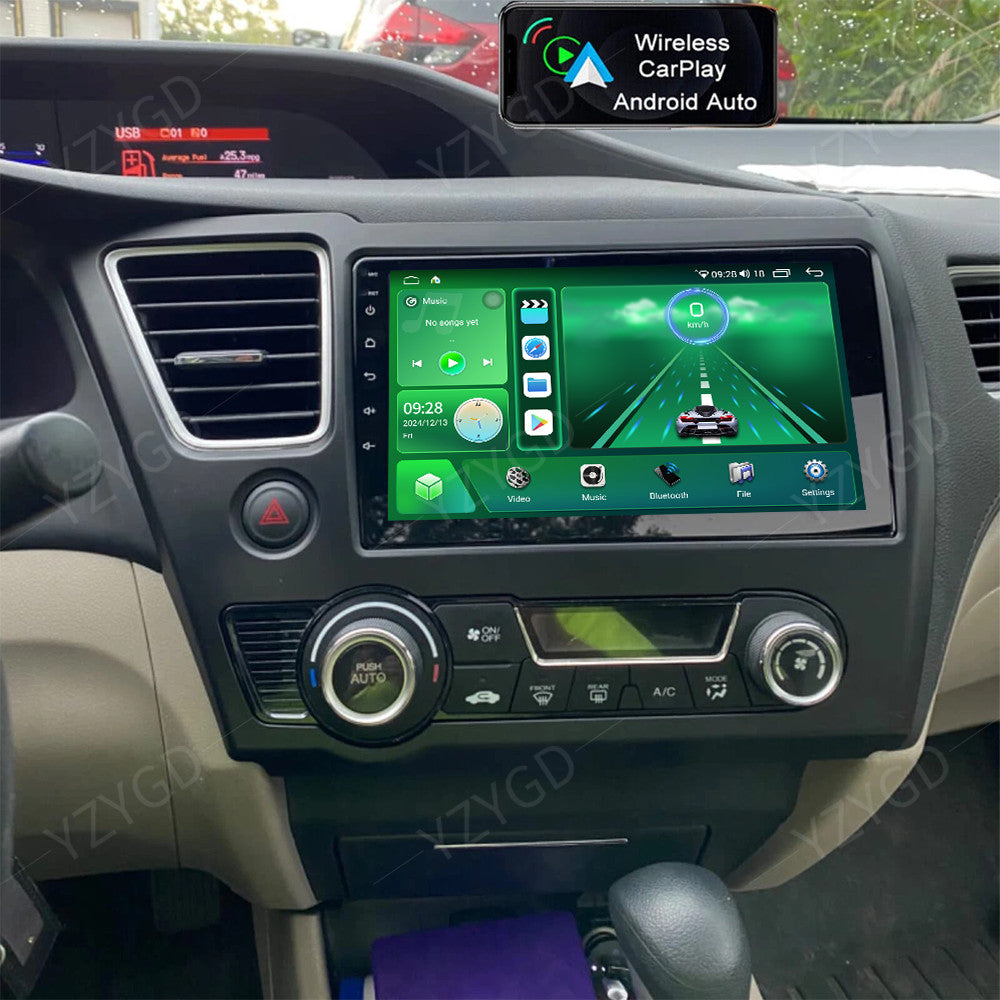 for Honda for Civic 2013-2015 Stereo 9inch Android Auto Carplay Car Radio GPS Screen