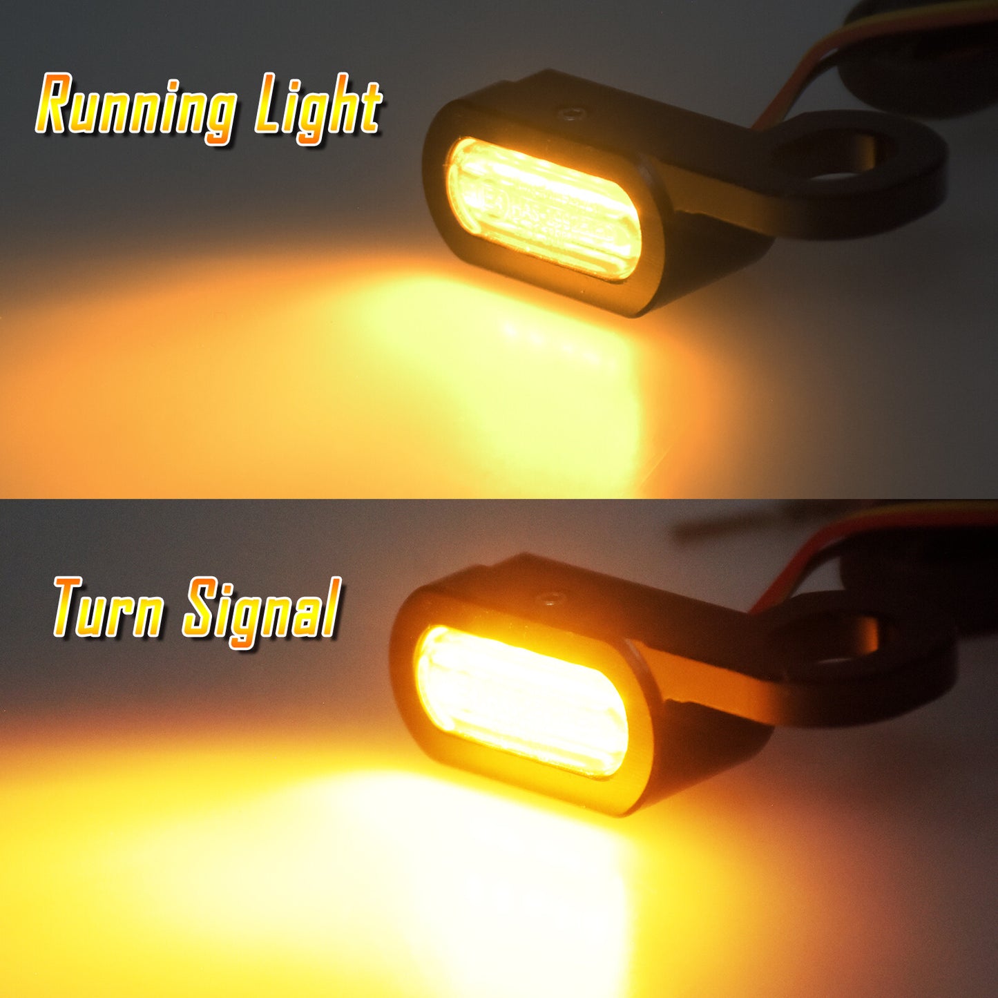 Front Rear Clutch for Mini Turn Signal Amber Indicator Light Fit for Harley Touring