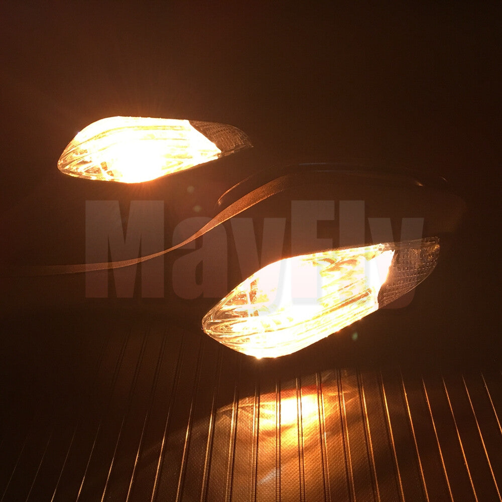 Clear Lens Rear View Mirrors w/Turn Signal Light Fit for Honda CBR1000RR 08-16