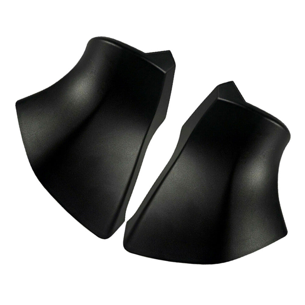 2 Front Rear View Mirror Triangle Base Caps for 2020-22 for Toyota Highlander Black
