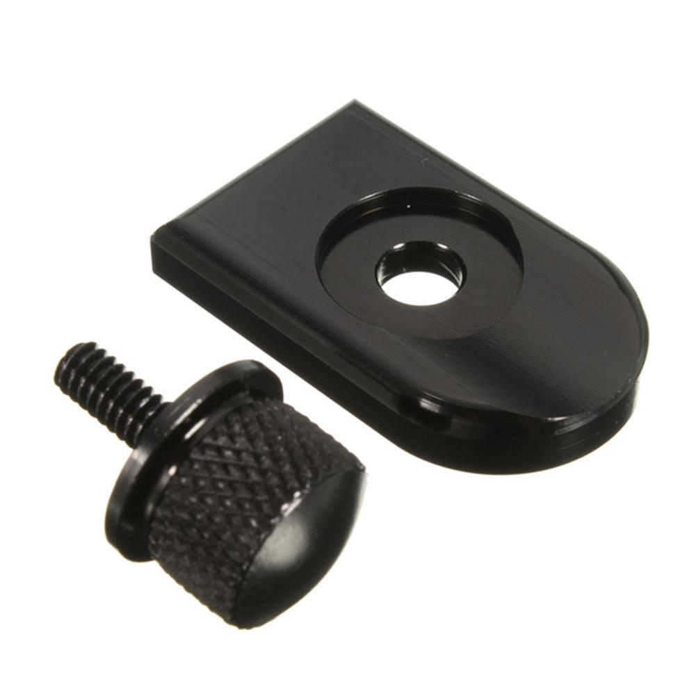 Black Rear for Seat Bolt Screw Mount Tab Knob Cover Nut for Harley Sportster Touring