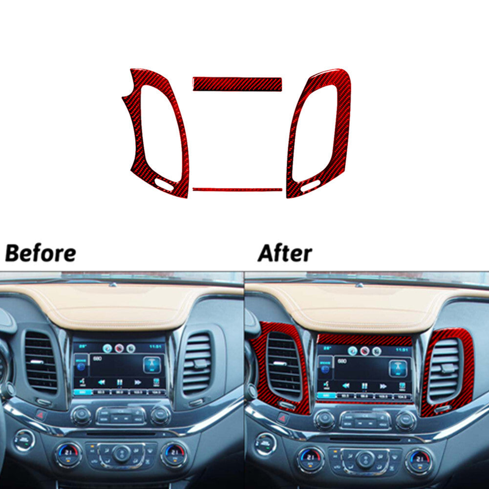 2Pcs Carbon Fiber Overhead Console Panel Cover Trim for Hyundai Azera 2006-2011 v