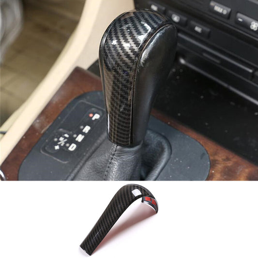 Carbon Fiber ABS Gear Shift Knob Trim for BMW X3 06-10 X5 2004-06 5 Series 96-07