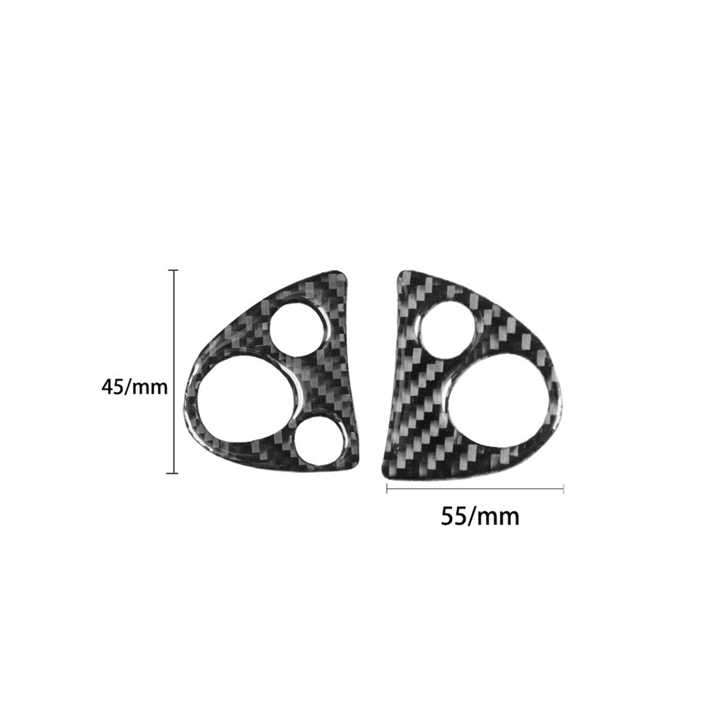Carbon Fiber Steering Wheel Button Cover Trim for Infiniti FX 09-13/QX70 14-17 C