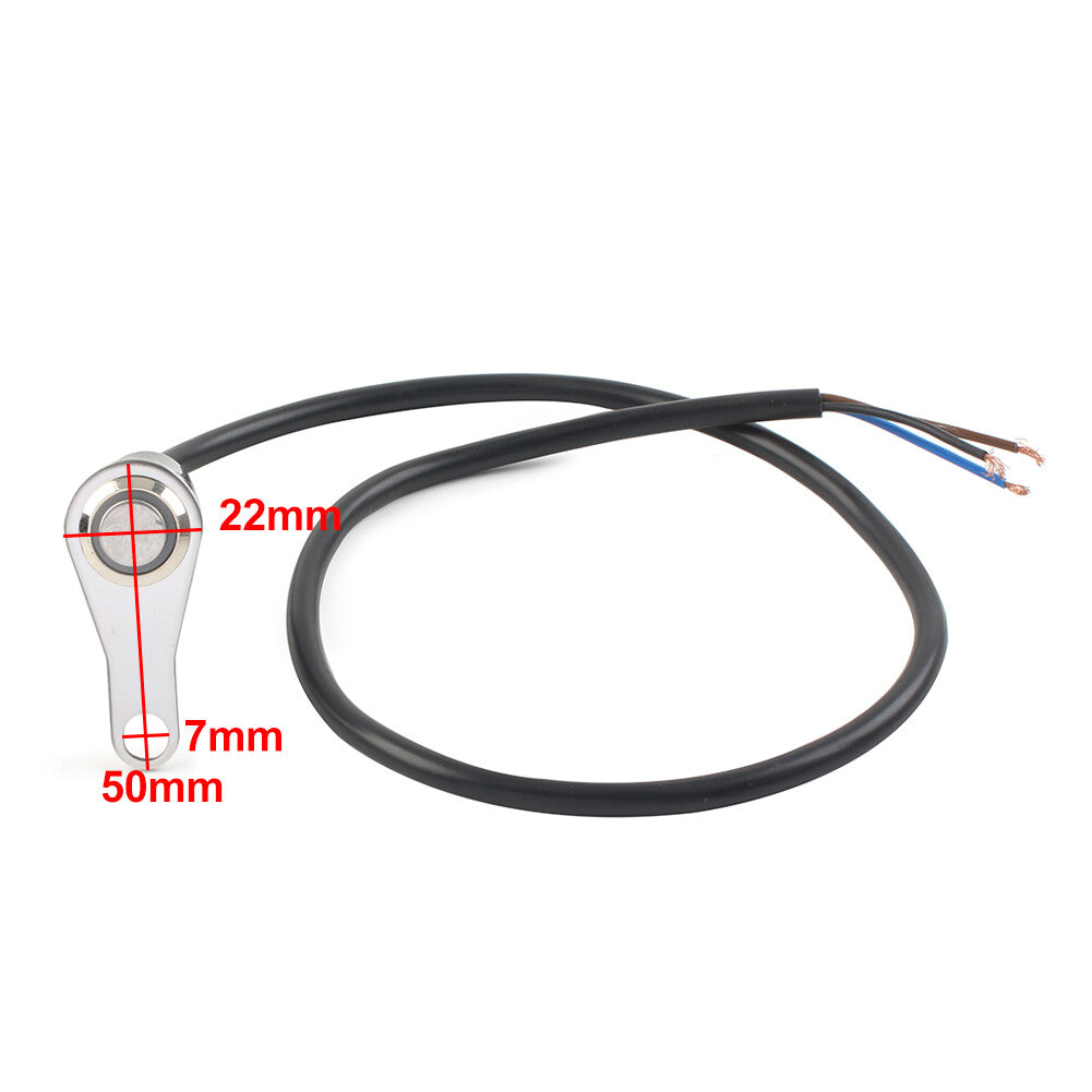 Switch ON/OFF Handlebar Mount Push Button 12V Headlight Fog Light Q